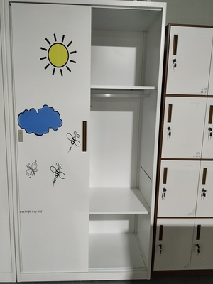 office use File cabinet and locker wardrobe combination function H1850XW900XD400MM light gray supplier