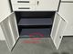 Dark gray and white color three drawers and safety box use for office storage cabinet supplier