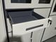 Dark gray and white color three drawers and safety box use for office storage cabinet supplier