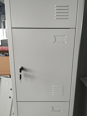 Vertical single one row four door Gym Locker/Staff Locker H1850XW380XD450MM light gray supplier