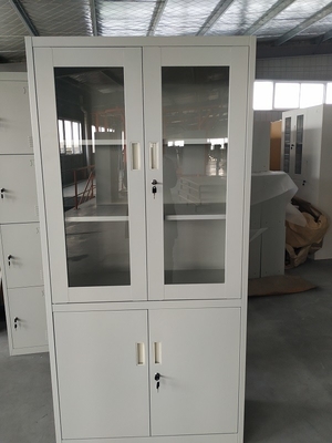 Multi-functional office used  Used Steel Storage Cupboard file Cabinet light gray supplier