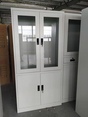 Multi-functional office used  Used Steel Storage Cupboard file Cabinet light gray supplier