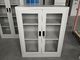 Half height swing open glass door storage file cabinet Powder coating surface supplier