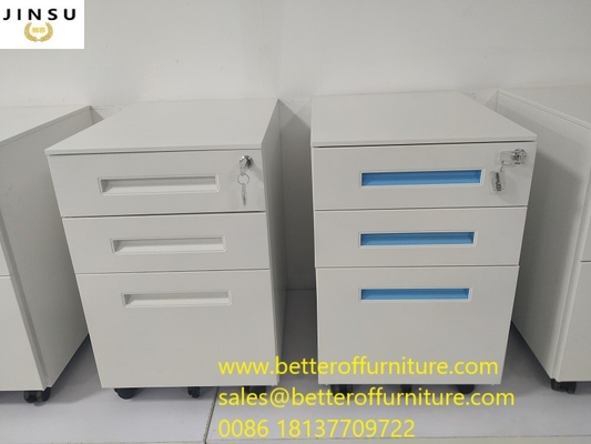 Mobile pedestal  Cabinet H600XW390XD500mm White/Black color available supplier