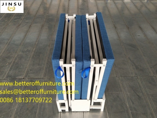 Office Folding Bed Steel Tube Frame With Cushion Sponge Roll Away Wheels Can Moveable supplier