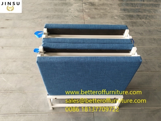 Office Folding Bed Steel Tube Frame With Cushion Sponge Roll Away Wheels Can Moveable supplier