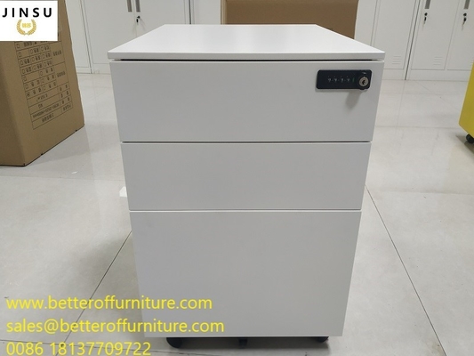 3 Drawer Mobile File Storage Cabinet With Number Lock 15.35&quot; Width X 20.47&quot; Depth X 23.62&quot; Height supplier