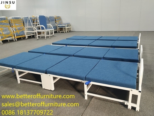 Folding  Bed Steel Frame And Sponge Cushion For Office Staff Relaxation supplier