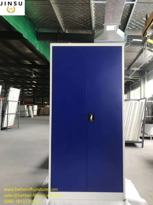 Swing Steel Door Steel Cupboard File Cabinet H1850XW900XD400mm Blue Color supplier