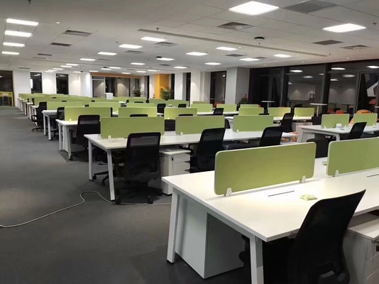 Modular Steel &Wooden Office Furniture Workstations Partion Desks L2400XW1200XH750mm supplier