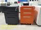 File Box 2 Drawer  File Mobile Storage Pedestal Cabinet Orange Color H23.62&quot;Xw15.74&quot;Xd19.68&quot; supplier