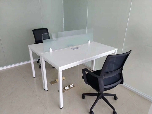 2 Person Face To Face Steel Frame And Wooden Top Office Desk 1200x1200 1400x1400mm supplier