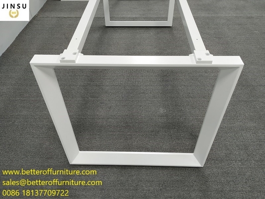 Office Desk Steel Frame Wooden Top Combination Office Workstation OEM design supplier