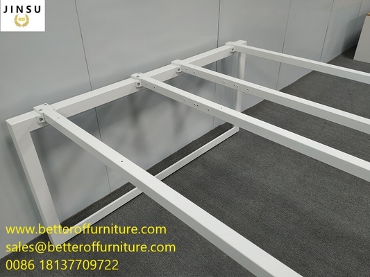 Module Design 4 Person Division Office Table Face To Face Steel Office Workstation White Color supplier