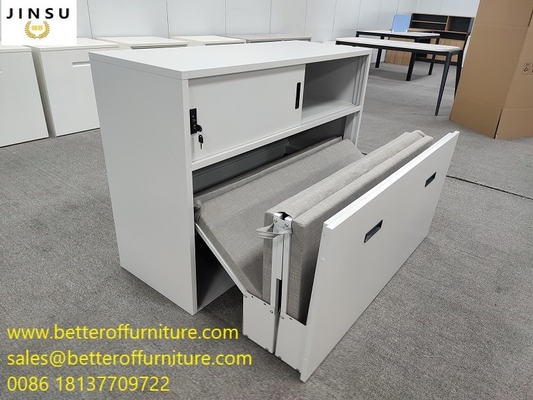 Double People/School Student Use Steel Cabinet With Fold Bed For Napping H930*W1300*D490mm supplier