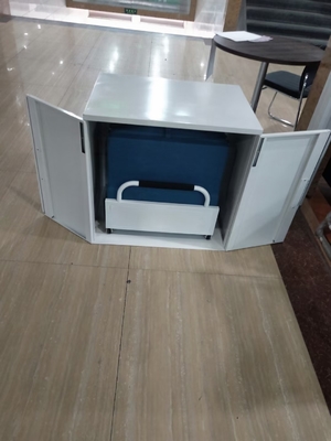 Steel Swing Open  Door Steel Cabinet With Fold Bed For Employee Napping H600XW700XD490mm supplier