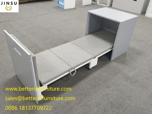 Partition  Work Station Steel Cabinet With Folding Bed Sliver Color H725xW700XD550mm supplier