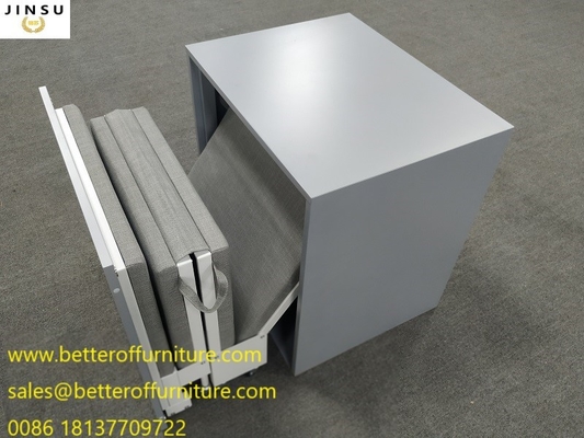 Partition  Work Station Steel Cabinet With Folding Bed Sliver Color H725xW700XD550mm supplier