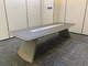 Office space furniture big meeting table L3200XW1200 MDF and steel frame combination sets supplier