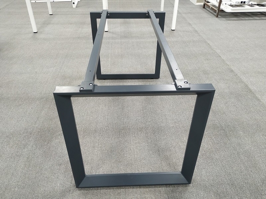 Office Desk Steel Frame Hl1200XW600XH725 Dark Gray Color Customized Size Support supplier