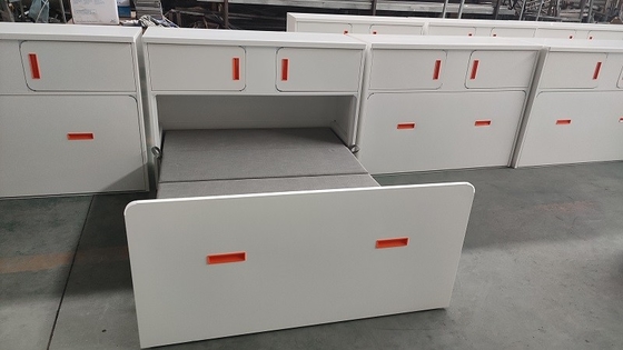 Student Use Rest Steel Cabinet With Folding Bed white color No need assembly supplier