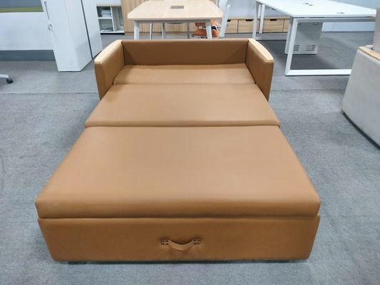 High Quality Multifunctional Hospital Use Folding Sofa Bed Reclining Seat Brown Color