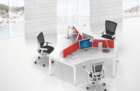 3 staff use full set office table furniture 120 degree 50 x50 steel leg tube